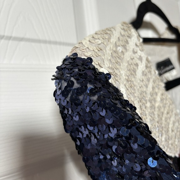 70s Sequined Vintage Top Red White Blue Bow Retro Pin Up Sailor Blouse Joed Sz S - Picture 5 of 9